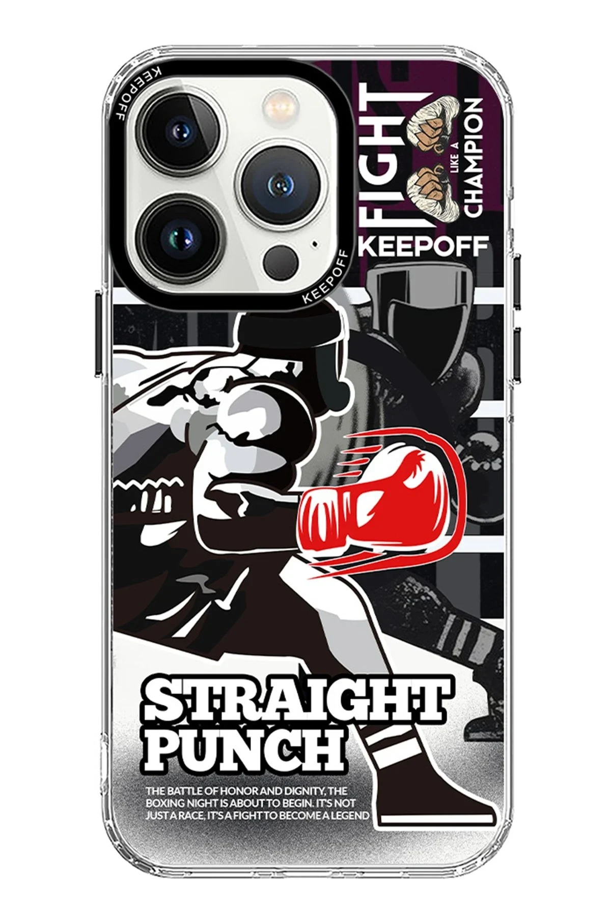 Keep Off Apple iPhone 15 Pro Arena Fighting Magsafe Kapak - Duel