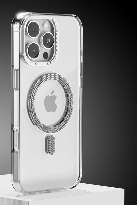Joko Apple iPhone 16 Pro Max Tash Diamond Magsafe Kapak - Beyaz