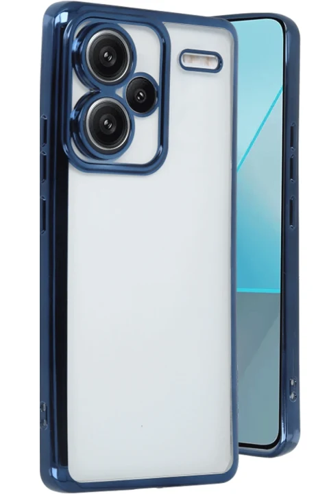 uryport Xiaomi Redmi Note 13 Pro Plus Kılıf Razer Lensli Silikon - Lacivert