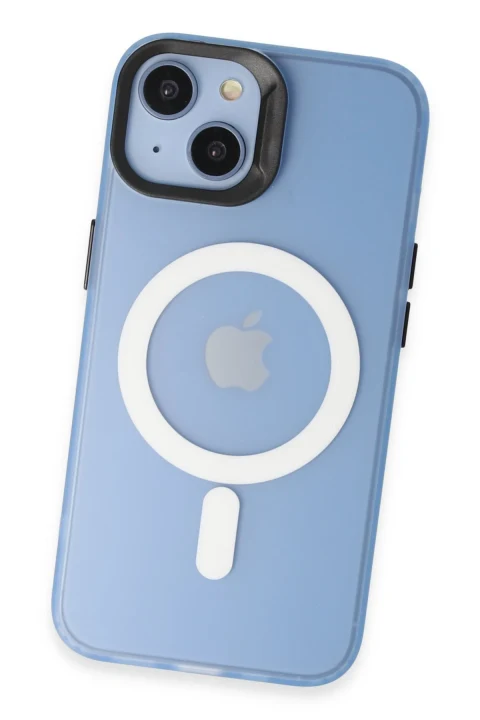 Joko Apple iPhone 15 Kılıf Mateks Magsafe Kapak - Sierra Blue