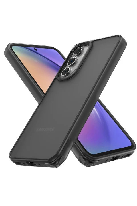 uryport Samsung Galaxy A24 4G Kılıf Elegant Kapak - Siyah