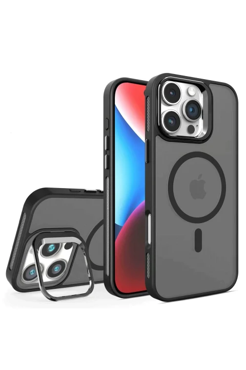 Joko Apple iPhone 16 Pro Max Flet Lens Magsafe Kapak - Siyah