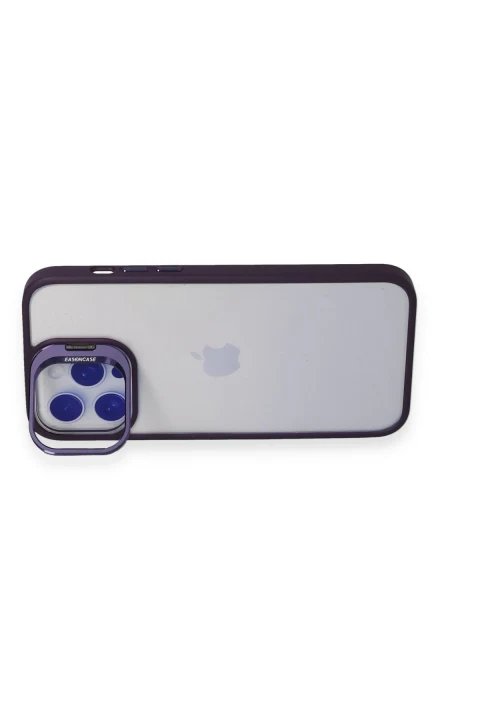 Joko Apple iPhone 15 Pro Kılıf Roblox Lens Standlı Kapak - Derin Mor