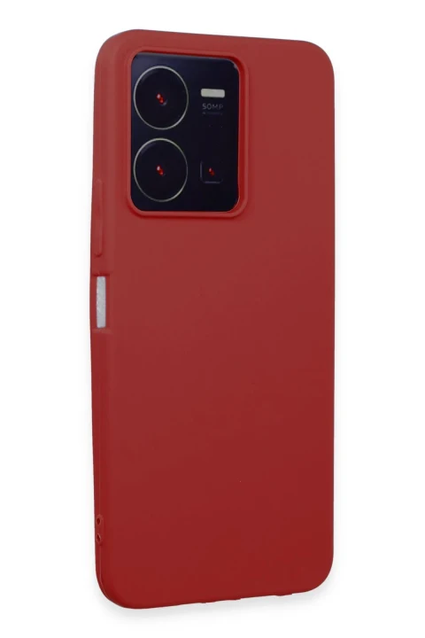 uryport Vivo Y35 Kılıf First Silikon - Kırmızı