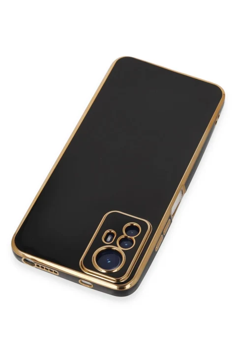 uryport Xiaomi Redmi Note 12S Kılıf Volet Silikon - Siyah