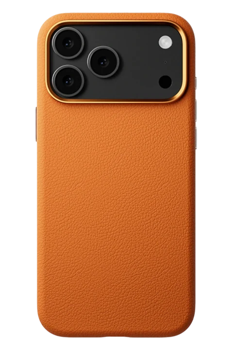 Joko Apple iPhone 17 Pro Max/18 Pro Max Wonder Deri Magsafe Kapak - Turuncu