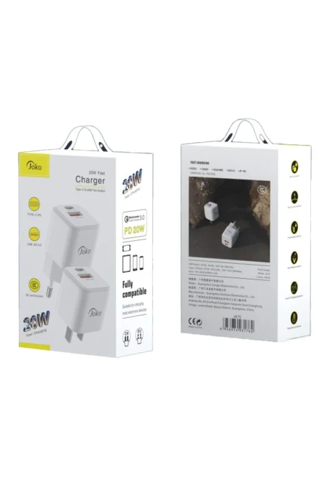 Konfulon JK75 20W PD Şarj Cihazı - Beyaz