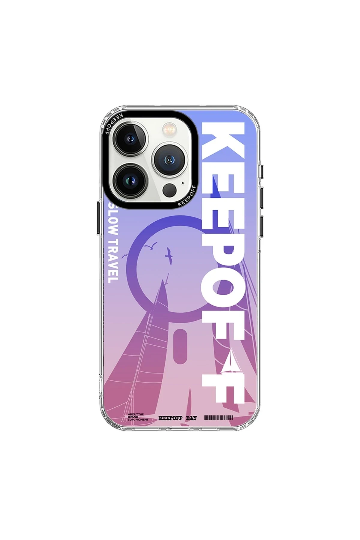 Keep Off Apple iPhone 15 Pro Summer Travel Magsafe Kapak - Quiet Wandering