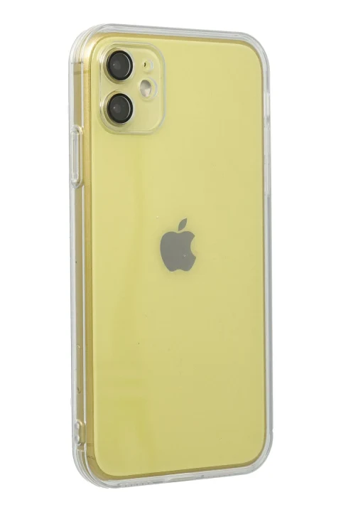 uryport Apple iPhone 11 Kılıf Razer Lensli Silikon - Şeffaf