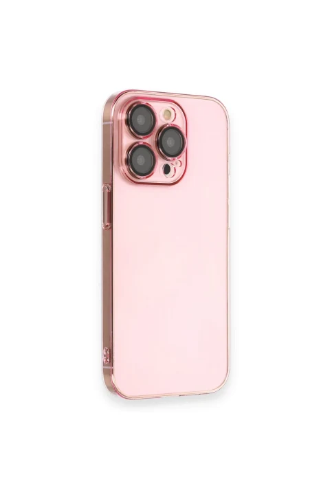 uryport Apple iPhone 14 Pro Max Kılıf Armada Lensli Kapak - Rose Gold