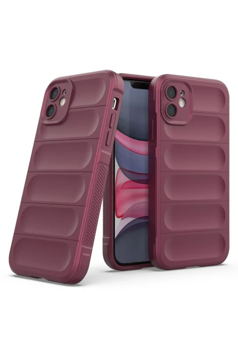 uryport Apple iPhone 11 Kılıf Optimum Silikon - Bordo