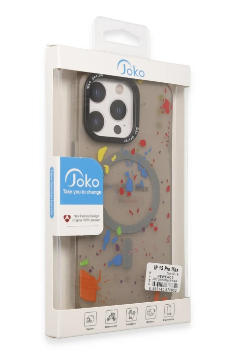 Joko Apple iPhone 14 Pro Colorful Magsafe Kapak - Titan Gri