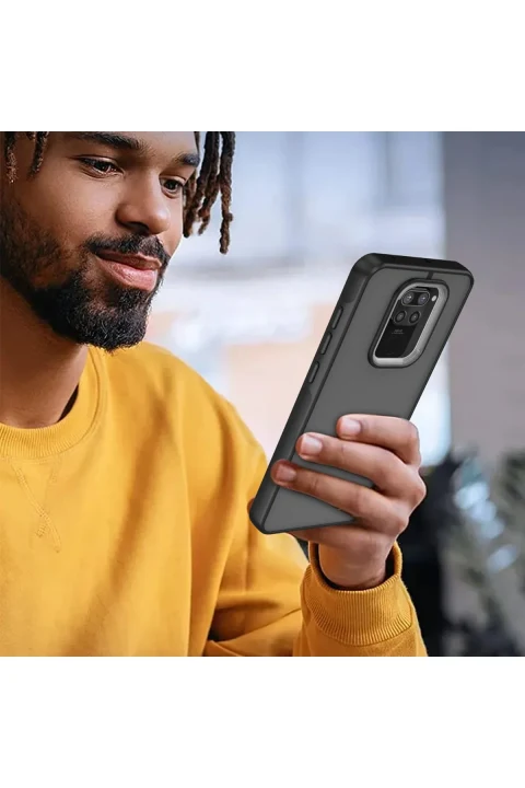 uryport Xiaomi Redmi Note 9 Kılıf Elegant Kapak - Derin Mor