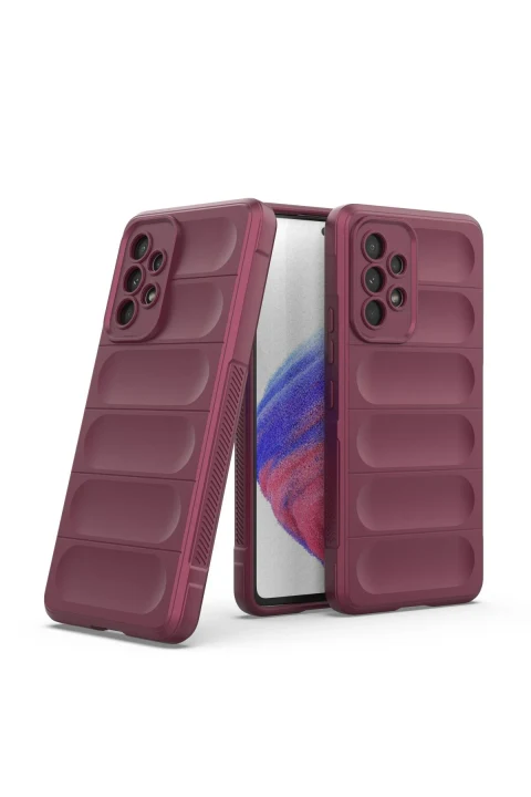 uryport Samsung Galaxy A53 5G Kılıf Optimum Silikon - Bordo