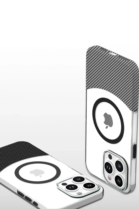 Joko Apple iPhone 16 Pro Max Carbon Puzzle Magsafe Kapak - Çöl Titanyum
