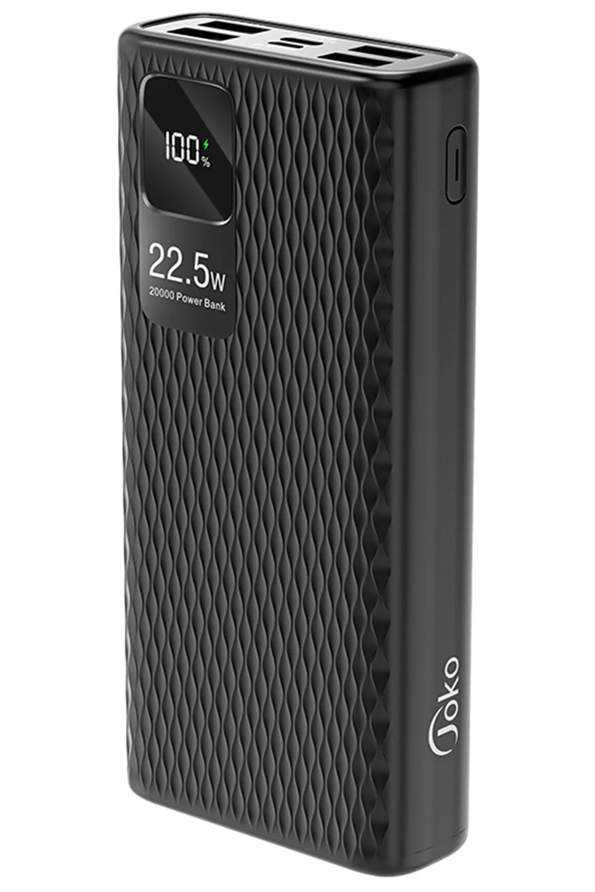 Joko A29Q 1 Adet 22.5W Usb / 3 Adet 15W Usb ve 1 Adet 20W Type-C Çıkışlı 20.000 mAh PD Powerbank - Siyah