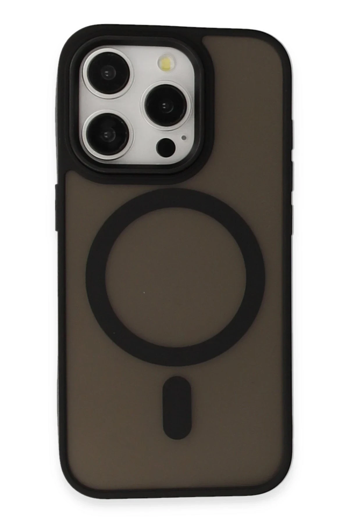 uryport Apple iPhone 15 Pro Max Kılıf Oslo Magsafe Kapak - Siyah