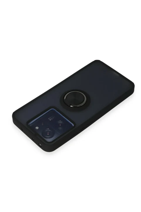 uryport Xiaomi Mi 13T Kılıf Montreal Yüzüklü Silikon Kapak - Siyah