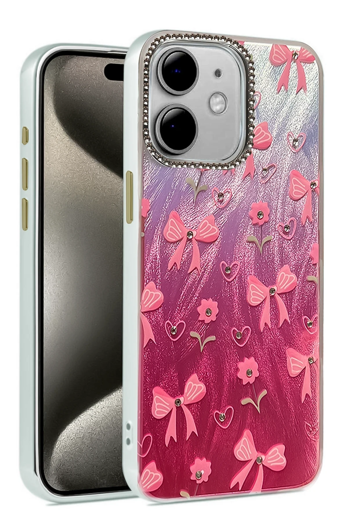 uryport Apple iPhone 11 Kılıf Blade Aynalı Desenli Kapak - Desen 3