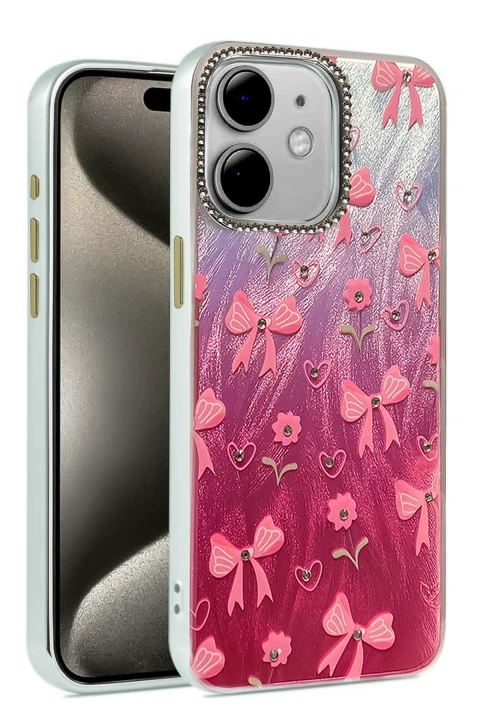 uryport Apple iPhone 11 Kılıf Blade Aynalı Desenli Kapak - Desen 3