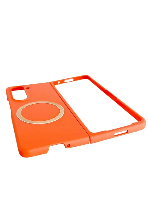 uryport Samsung Galaxy Z Fold 5 Kılıf Mata Fold Kapak - Lacivert