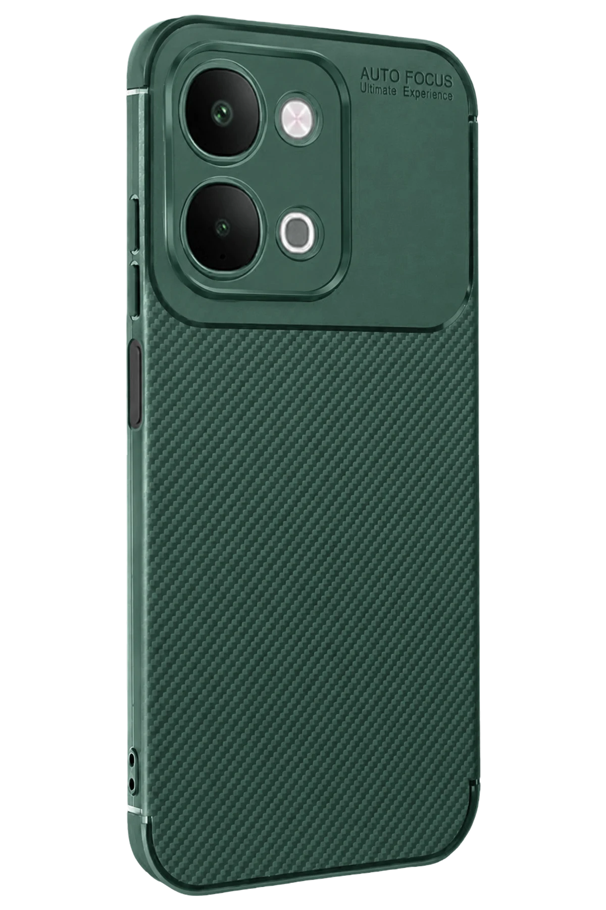 uryport Vivo Y31d Auto Focus Karbon Kapak - Yeşil