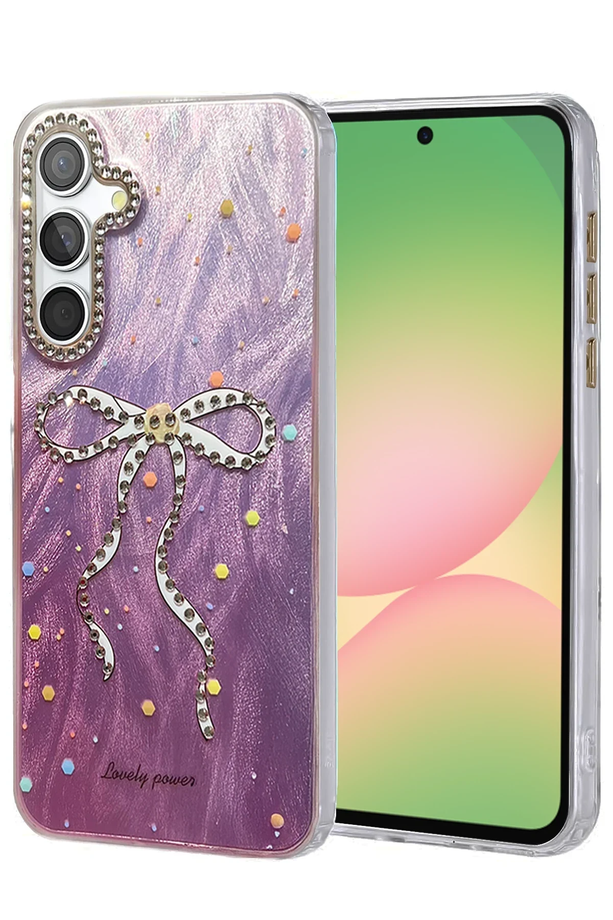 uryport Samsung Galaxy A56 Kılıf Blade Aynalı Desenli Kapak - Desen 1