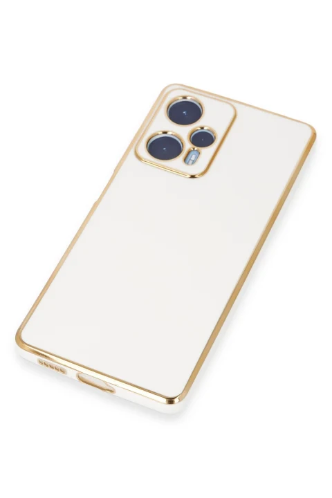 uryport Xiaomi Poco F5 Kılıf Volet Silikon - Beyaz