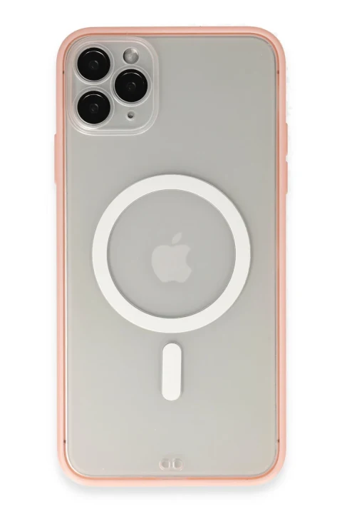 uryport Apple iPhone 11 Pro Max Kılıf Grand Magneticsafe Kapak - Pembe