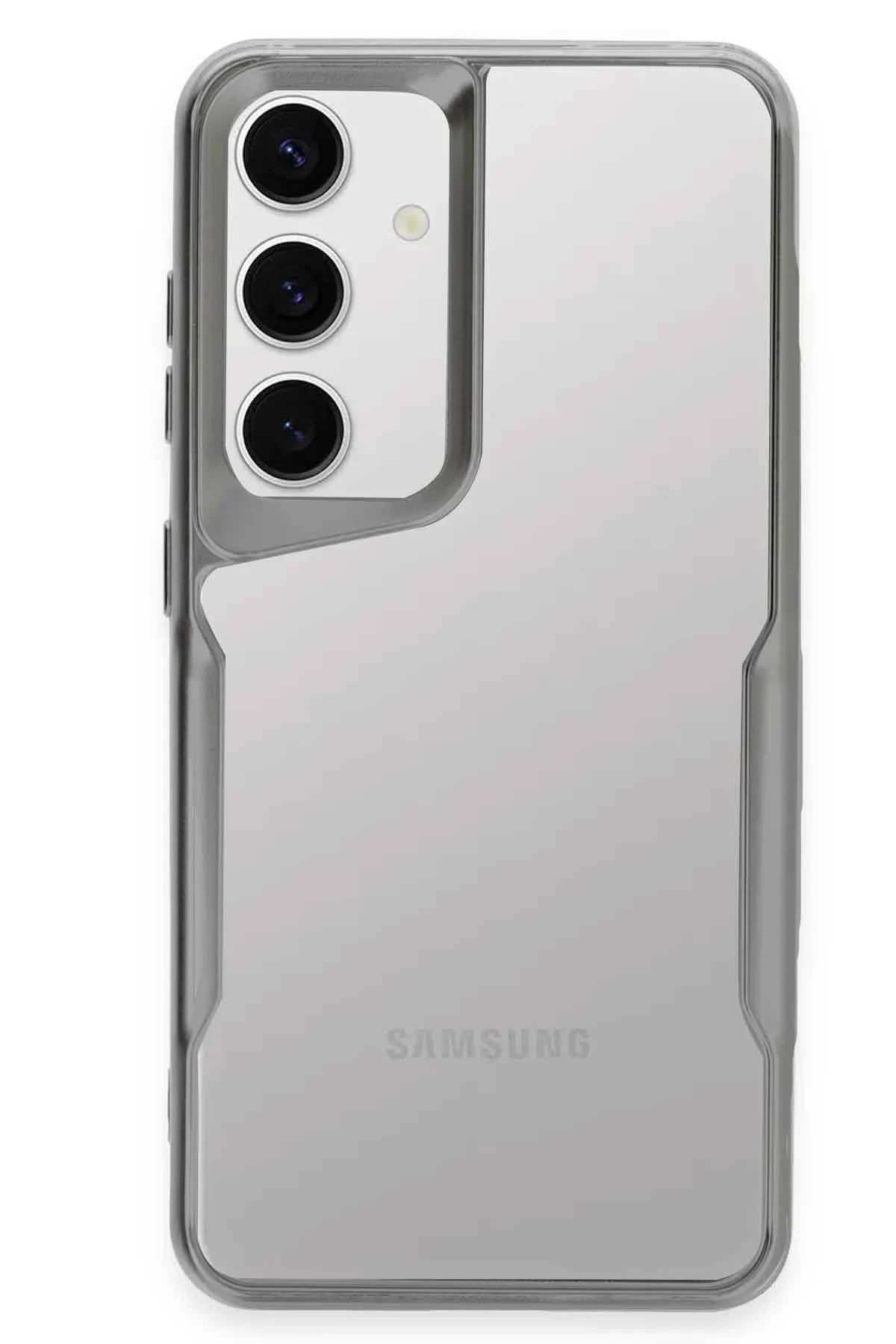 uryport Samsung Galaxy A56 Kılıf Boyi Silikon Kapak - Gümüş