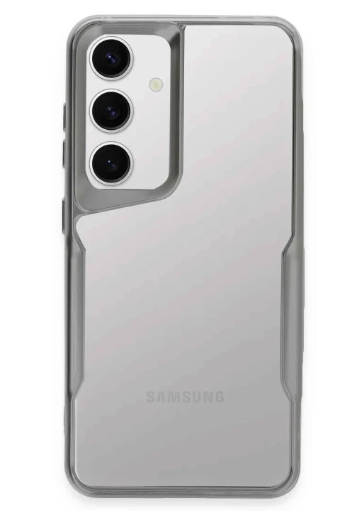 uryport Samsung Galaxy A56 Kılıf Boyi Silikon Kapak - Gümüş