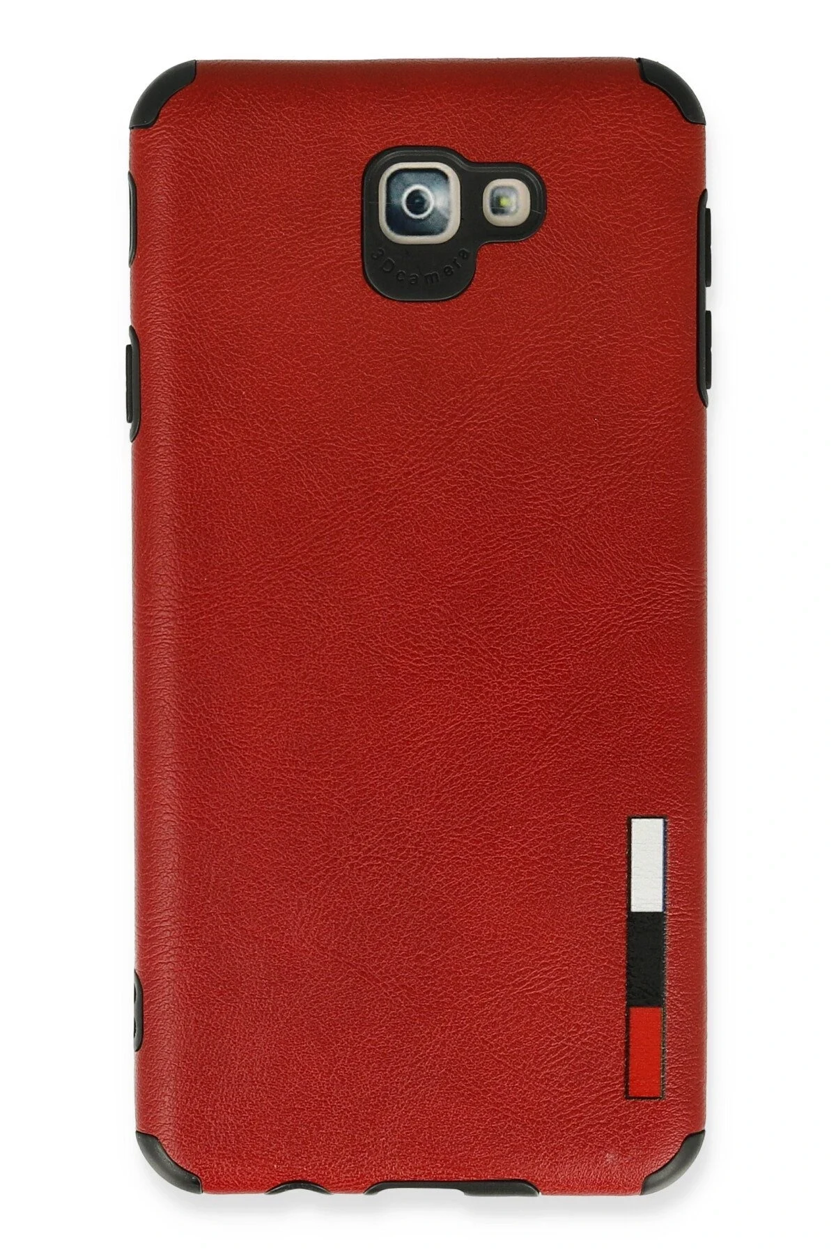 uryport Samsung Galaxy J7 Prime Kılıf Loop Deri Silikon - Kırmızı