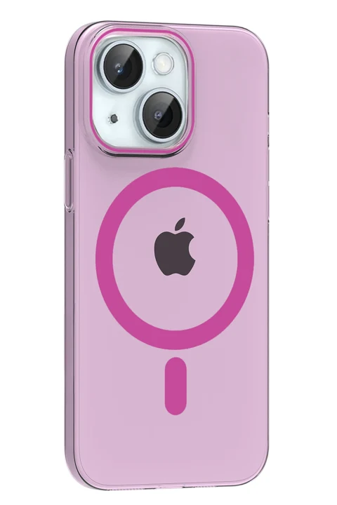 Joko Apple iPhone 14 PC Blank Magsafe Kapak - Pembe