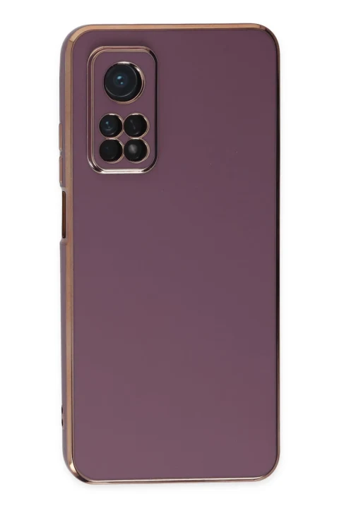 uryport Xiaomi Mi 10T Kılıf Volet Silikon - Mor