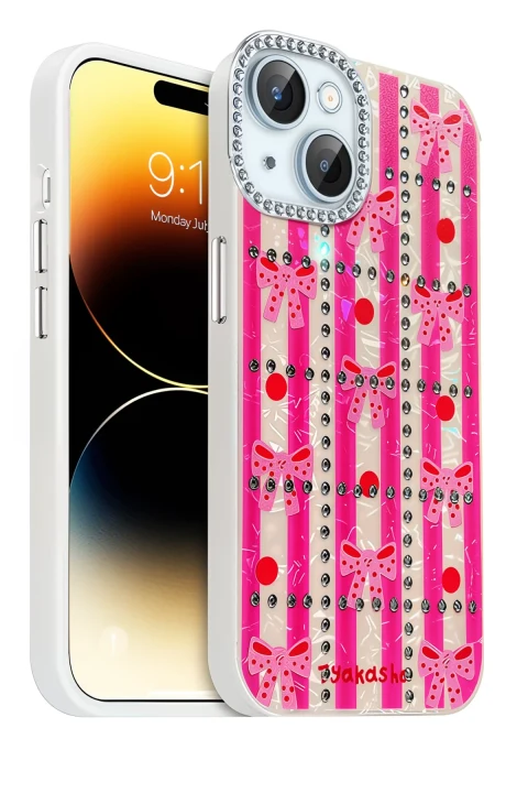 uryport Apple iPhone 14 Deco Desenli Kapak - Desen 4