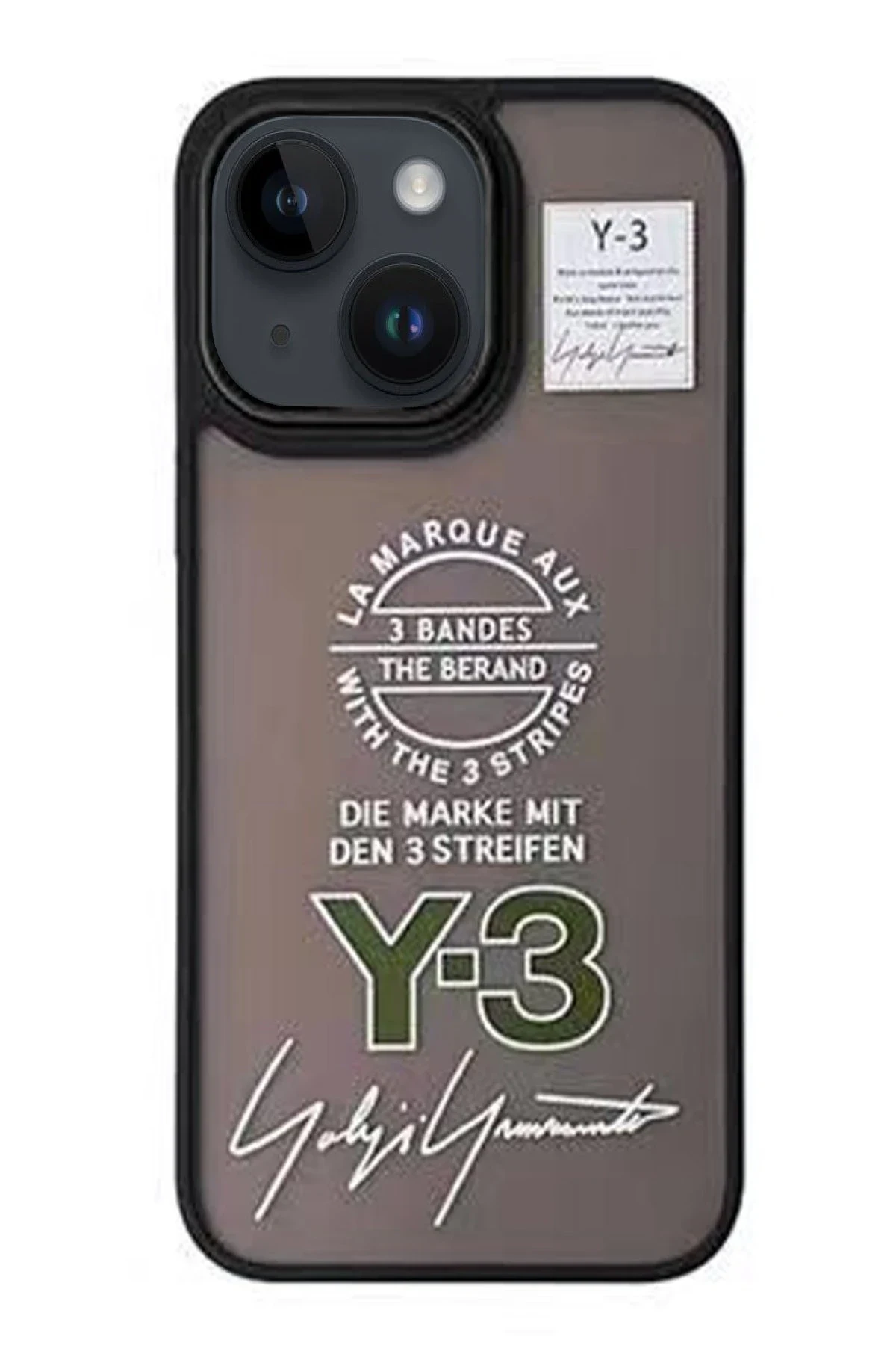 Movenchy Apple iPhone 15 Terra Desenli Kapak - Siyah - 1