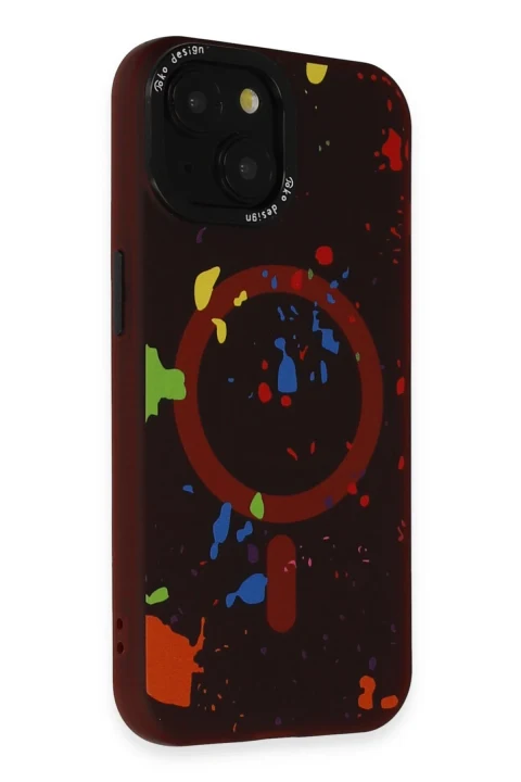 Joko Apple iPhone 15 Colorful Magsafe Kapak - Kırmızı