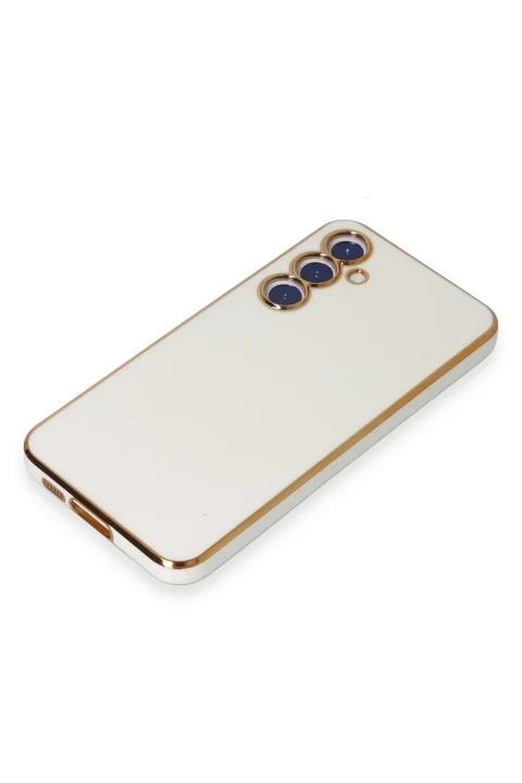 uryport Samsung Galaxy S23 FE Kılıf Volet Silikon - Beyaz