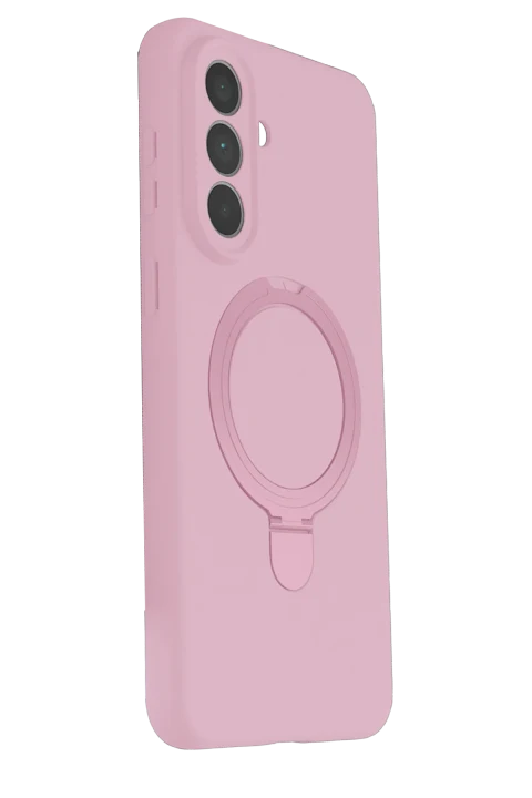 uryport Samsung Galaxy A57 5G Regal Magsafe Standlı Kapak - Açık Pembe