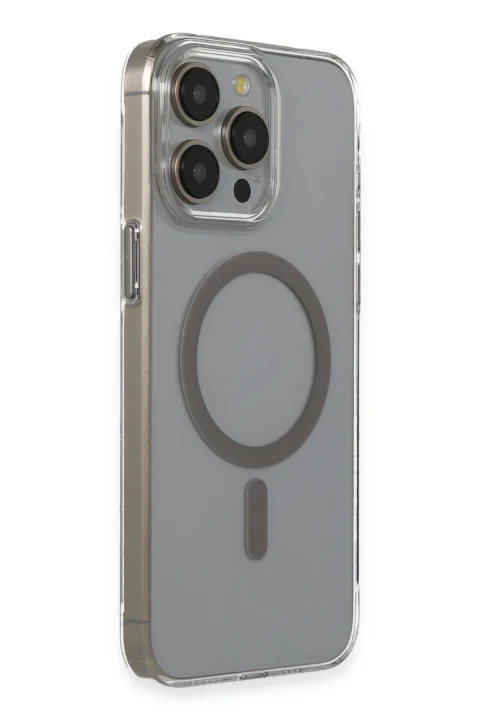 Joko Apple iPhone 15 Pro Bubble Magsafe Kapak - Titan Gri