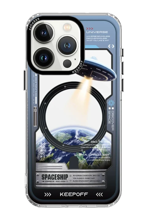 Keep Off Apple iPhone 15 Pro Max Aerospace Magsafe Kapak - Aircraft
