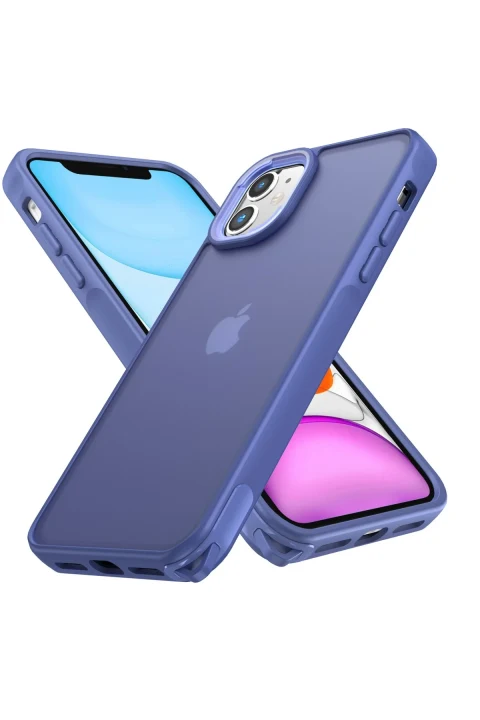 uryport Apple iPhone 11 Kılıf Elegant Kapak - Açık Mavi