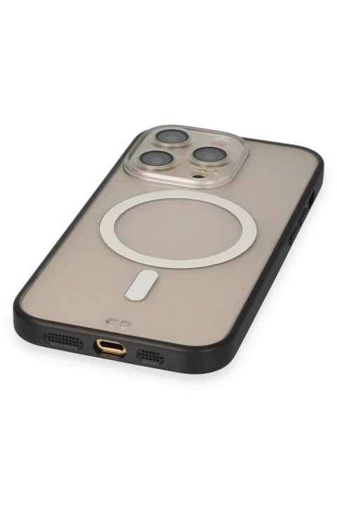 uryport Apple iPhone 13 Pro Max Kılıf Grand Magneticsafe Kapak - Siyah