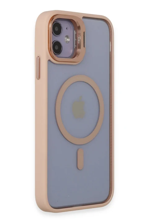 Joko Apple iPhone 11 Kılıf Roblox Lens Magsafe Standlı Kapak - Pudra