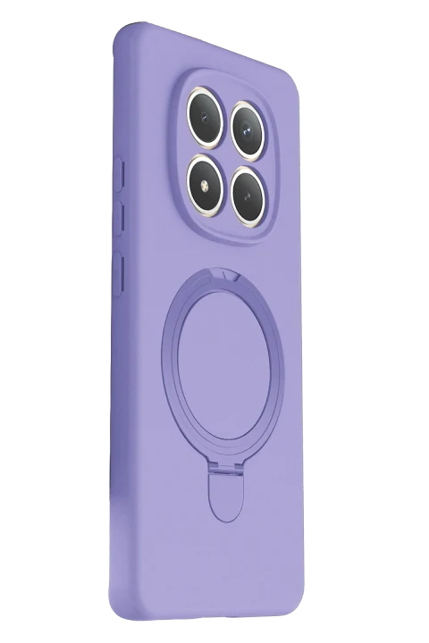 uryport Xiaomi Redmi Note 15 Pro 4G Regal Magsafe Standlı Kapak - Lila