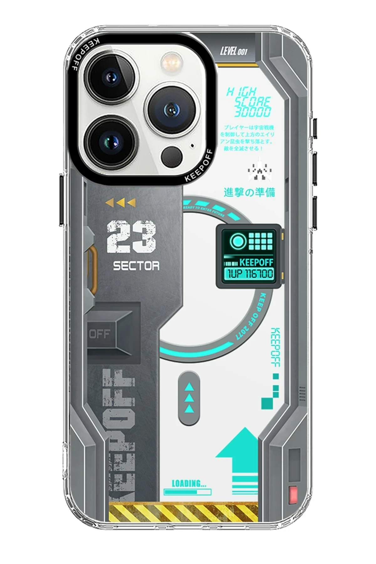 Keep Off Apple iPhone 15 Pro Max Future Armor Magsafe Kapak - Advance Attack