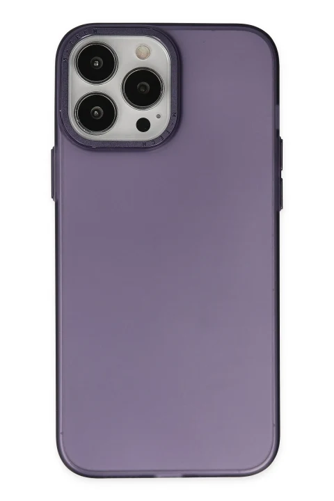 uryport Apple iPhone 13 Pro Kılıf Modos Metal Kapak - Derin Mor