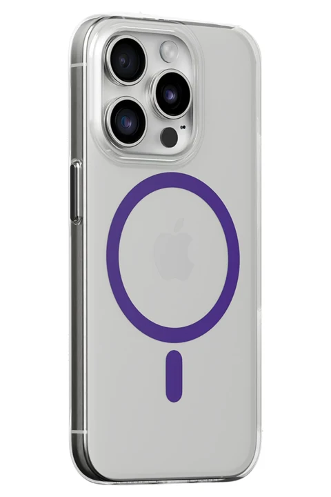 Joko Apple iPhone 13 Pro Max Kılıf Bubble Magsafe Kapak - Mor