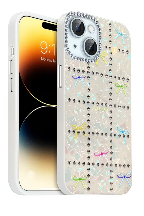 uryport Apple iPhone 14 Deco Desenli Kapak - Desen 10