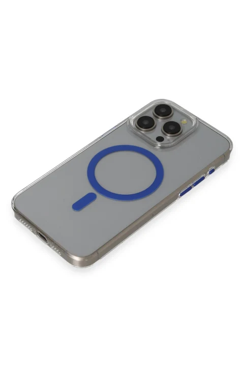Joko Apple iPhone 15 Pro Bubble Magsafe Kapak - Lacivert